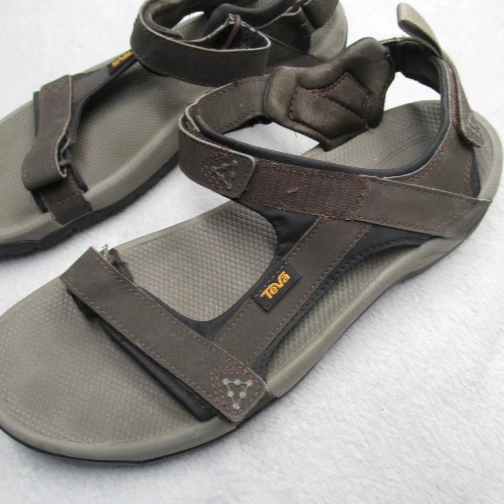 Teva Meacham Sandal Mens 12 Brown Adjustable Strap Outdoor Comfort Hiking Casual